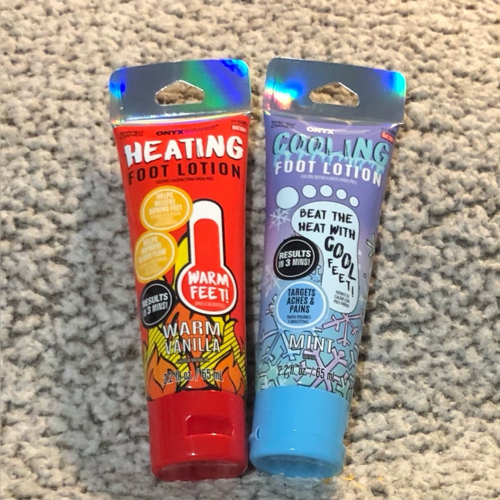 Onyx Professional Dual Action Heating and Cooling Foot Lotion (Set of 2)